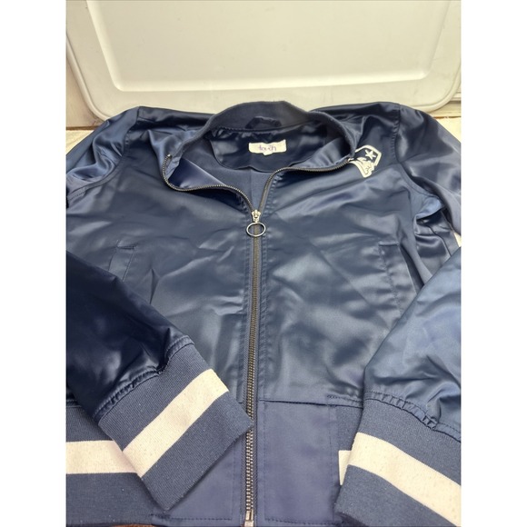 Touch by Alyssa Milano Jackets & Blazers - Touch By Alyssa Milano NFL New England Patriots Women's Jacket Sz S Satin Bomber